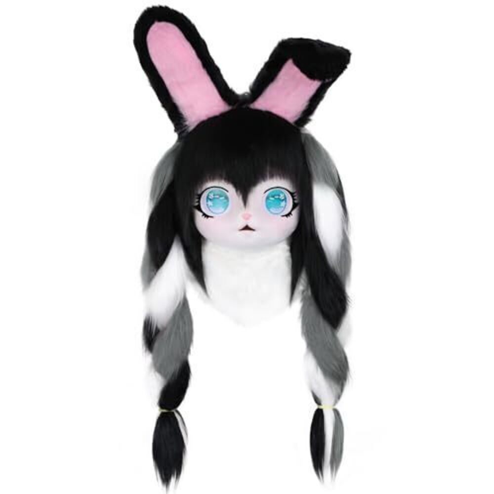 1610 Fursuit Headgear Cosplay Furry Wearable Cute Mask Halloween Masquerade